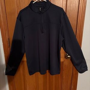 Pebble Beach Men's Navy Quarter Zip Sweater